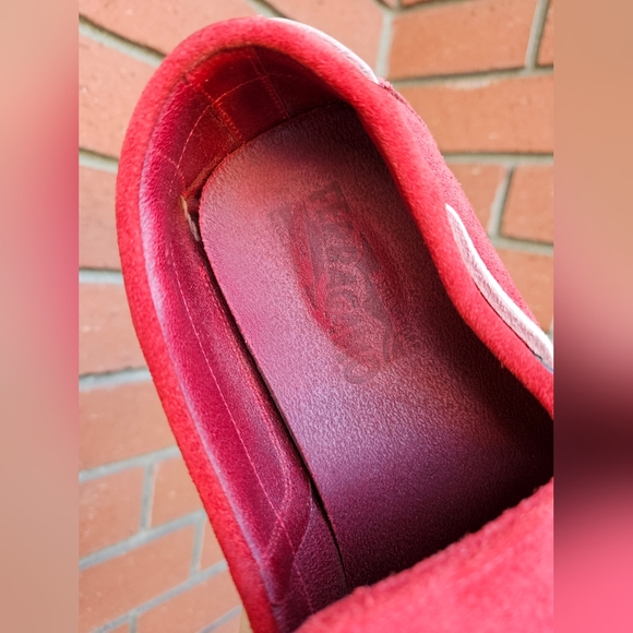 Salvatore Ferragamo Men's Loafers Suede  Manila Bow Red - Picture 6 of 10